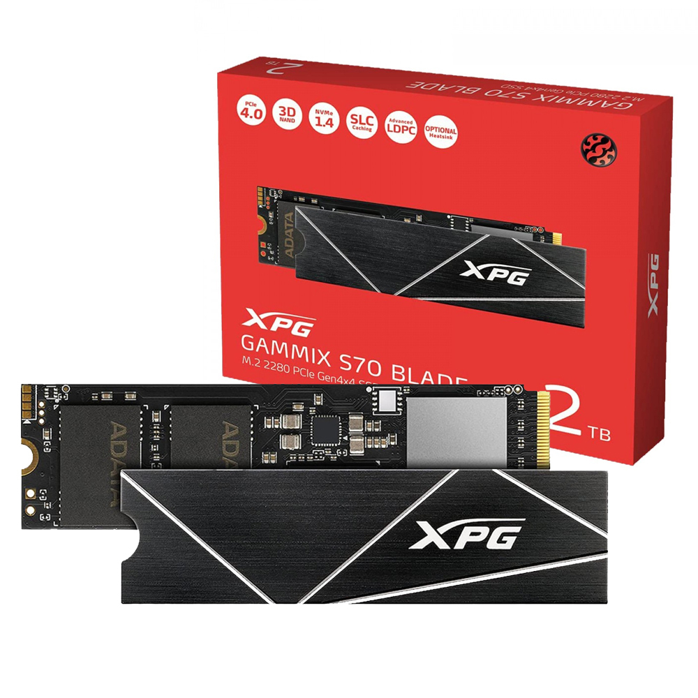Unidad de estado solido M.2 XPG GAMMIX S70 Blade 2TB (PC/PS5) SSD AGAMMIXS70B-2T-CS OPEN BOX
