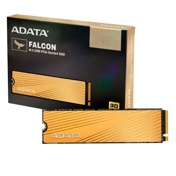Unidad M.2 Adata Falcon 512GB PCIe Gen3x4 NvMe SSD, AFALCON-512G-C