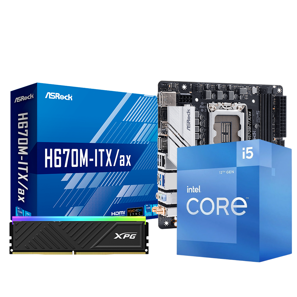 UPGRADE KIT - Intel i5 12400 + H670M + 32GB DDR4