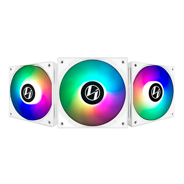 Ventilador  Lian Li Presión Estática PWM 120mm Galahad RGB White- ST120-3 G99.12ST3W.00