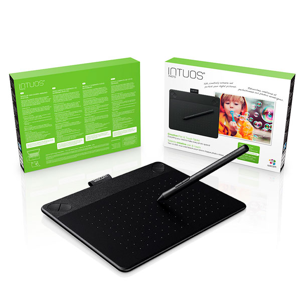 Wacom Intuos Photo Tableta Gráfica con Bolígrafo, 15.2 x 9.5 cm Negro