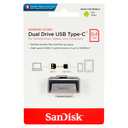 Memoria SanDisk 32GB Dual USB 3.1 a Type C, (Android/Apple), SDDDC2-032G-G46