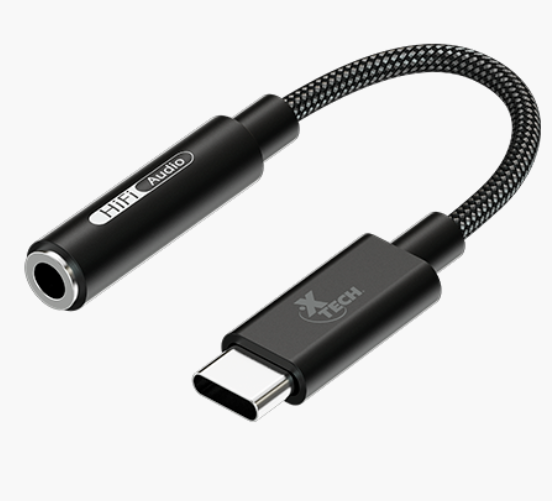 Adaptador USB-C macho a conector 3,5mm hembra para audifonos, XTC-509
