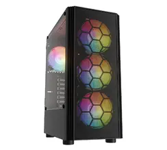 Case NSX CASE RAPTOR + PSU 550W 80+ ARGB, NSXVC08A03