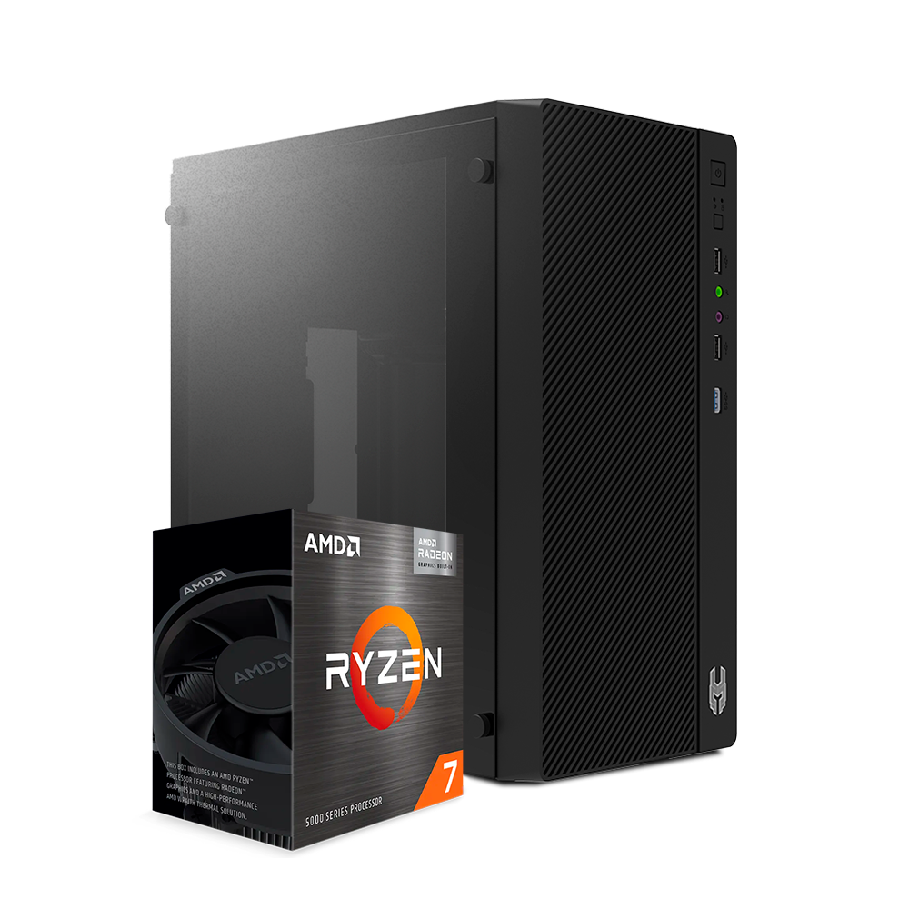Pc New Vega Ryzen 7 5700G, Vega 8, DDR4 32GB, M.2 256GB, 600W 80+