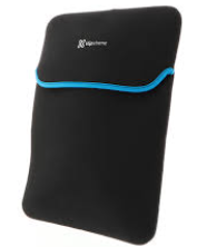 Funda para Laptop 14.1'', Reversible, Tela Neopreno, Negro/Azul, KNS-214BL
