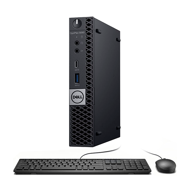 Mini Pc Dell OptiPlex 5060 Procesador i5-8500T 3.1Ghz / 8GB DDR4/ 256GB-SSD/ Windows, Teclado y Mouse KT