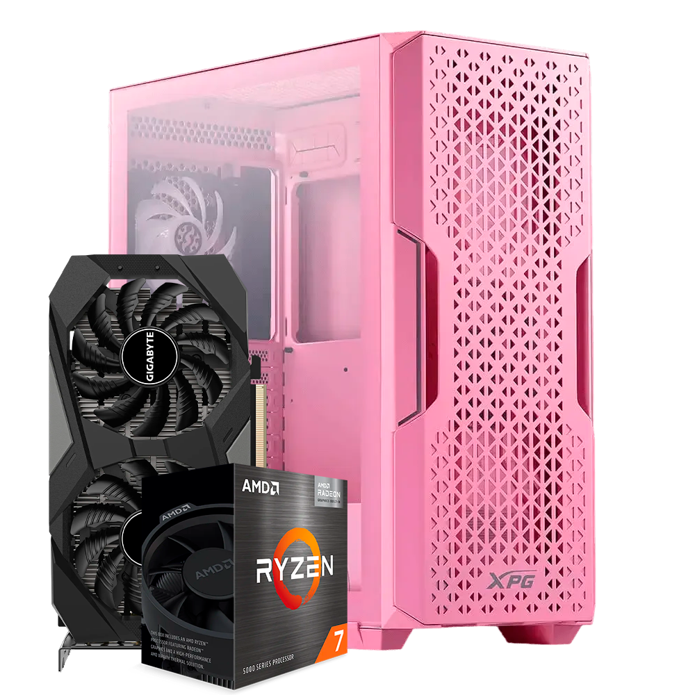 Pc Starker Air Ryzen 7 5700G, RTX 3050 6GB, DDR4 32GB RAM, M.2 1TB, 600W 80+ Gold