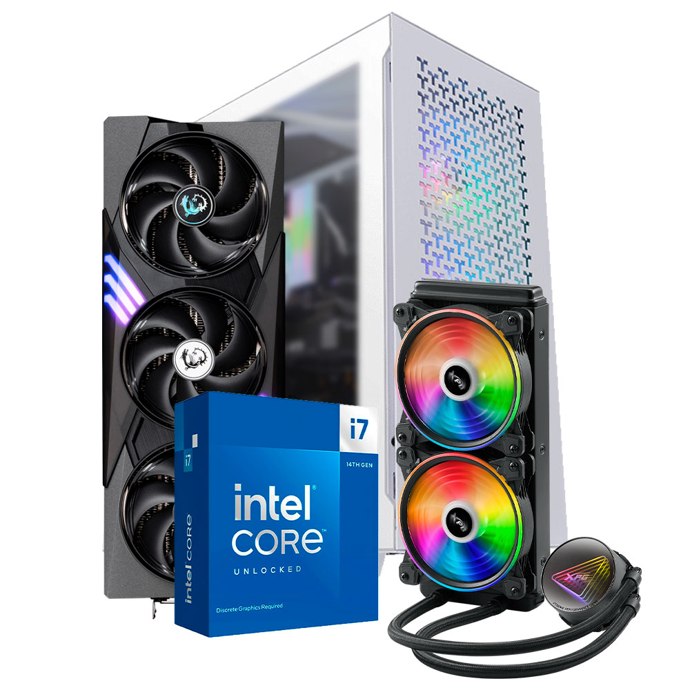 Pc Thermaltake Intel i7 14700K, RTX 5070 Ti 16GB, RAM 32GB DDR5, SSD M.2 2TB, AIO 240mm, PSU 1200W 80+ GOLD