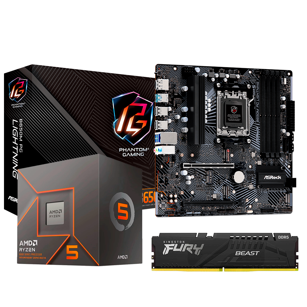Upgrade Kit Ryzen 5 8500G, Radeon 740M, RAM 16GB DDR5, Motherboar B650