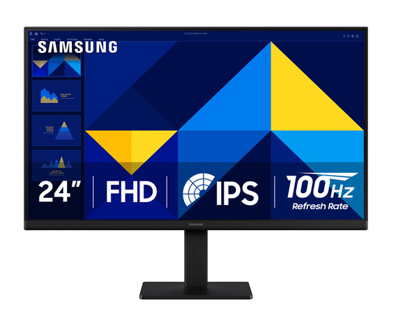 Monitor Samsung 24" Flat, 100Hz, x1 VGA, x1 HDMI, Full HD 1920 x 1080, LS24D300GANX