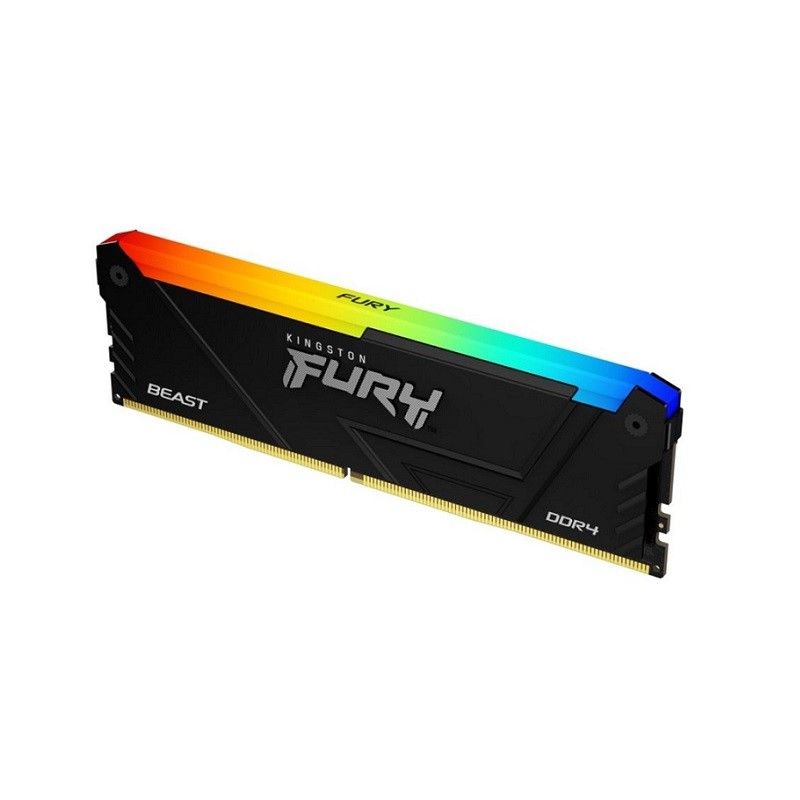 Memoria Ram Kingston Fury Beast 32GB, 3200MT/s DDR4 CL16 DIMM RGB, KF432C16BB2A/32