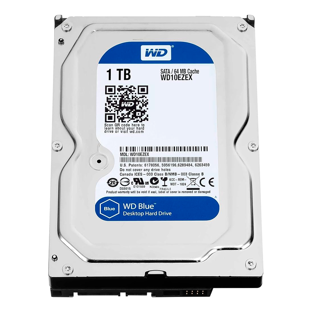 Disco duro HDD 1Tb, Western Digital  WD10EZEX,  SATA 6Gb/s, OEM -PULLED RF -7200RPM