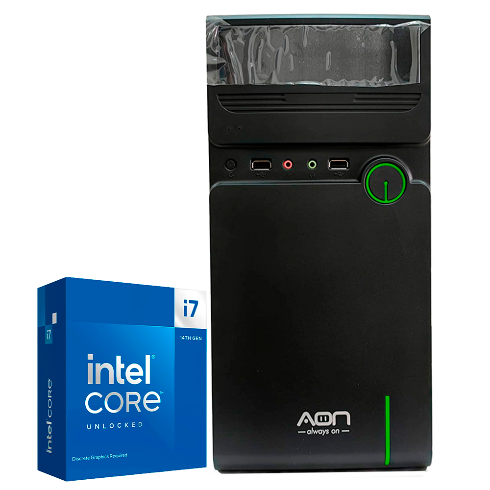 Pc Standard Intel i7 14700K, UHD 770, Disipador 92MM, RAM 16GB, SSD 512GB, 430W