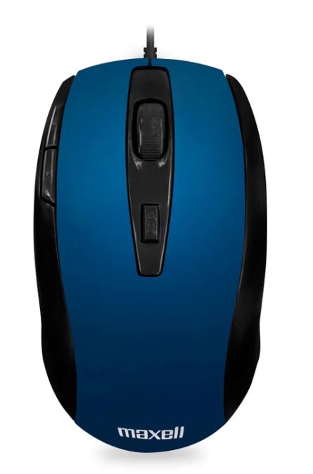 Mouse Maxell MOWR-105  cableado optico 5  botones AZUL, 
