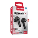 Audifonos Bluetooth Maxell,  DYNAMIC + . EB-BTDY+ BT +True Wireles Stereo Earbuds ULTRABASS, NEGRO, A012906