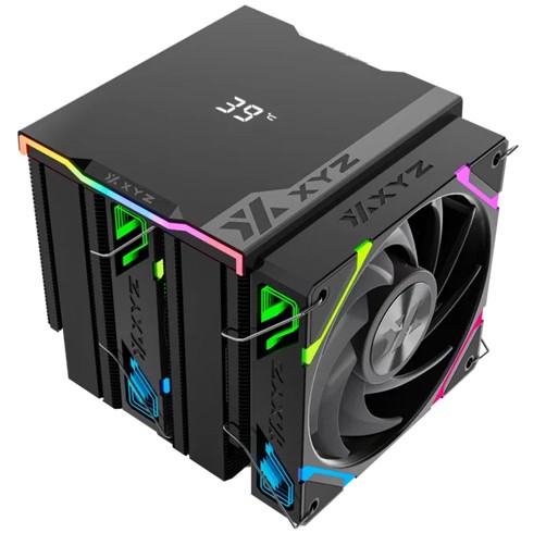Disipador  XYZ Thermax 6 Pro Duo,  LGA 115X/1366/2011/1700/1200/1851, AM3, AM4,AM5. 12 tubos de Calor  - XYZ-SA-897