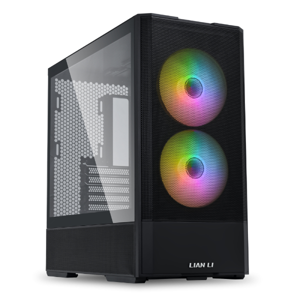 Case Lian li Lancool Mesh 207, 2 ventiladores ARGB de 140 mm, Color Negro, G99.LAN207RX.00 