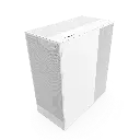 Case NZXT H7 Flow 2024 Mid-Tower Airflow Case with 3  Fans, Panoramic Glass Panels, Cable Management - Color NBlanco CM-H72FW-01