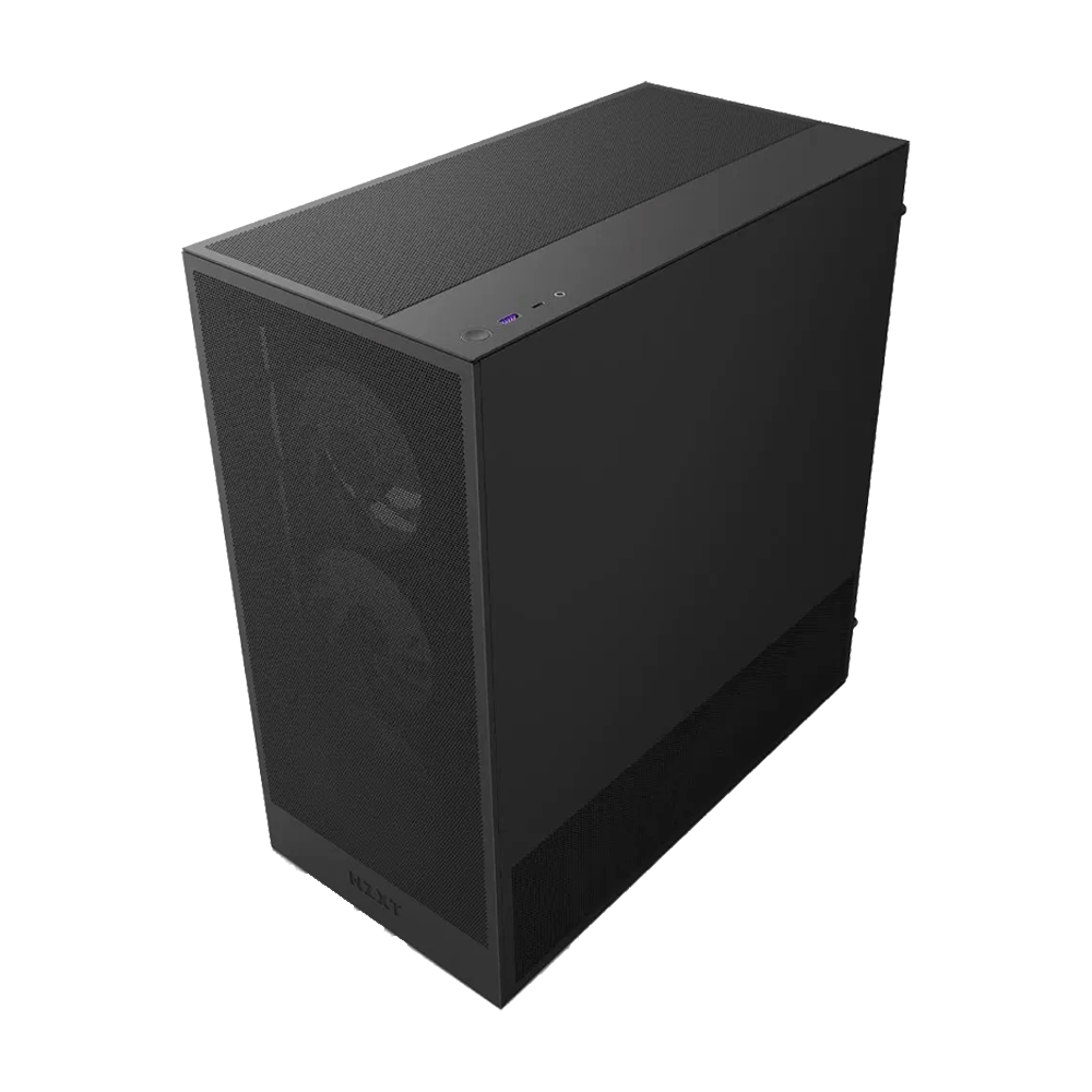 Case NZXT H5 Flow RGB (2024) Compact Mid-Tower ATX, 2 x 120mm Fans, color Negro CC-H52FB-R1