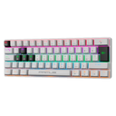 Teclado Mecanico Primus Ballista61T, USB Español, Switch Red, Anti Ghosting, 20 efectos LUZ, 125Hz, Blanco/Negro, PKS-060W-S 