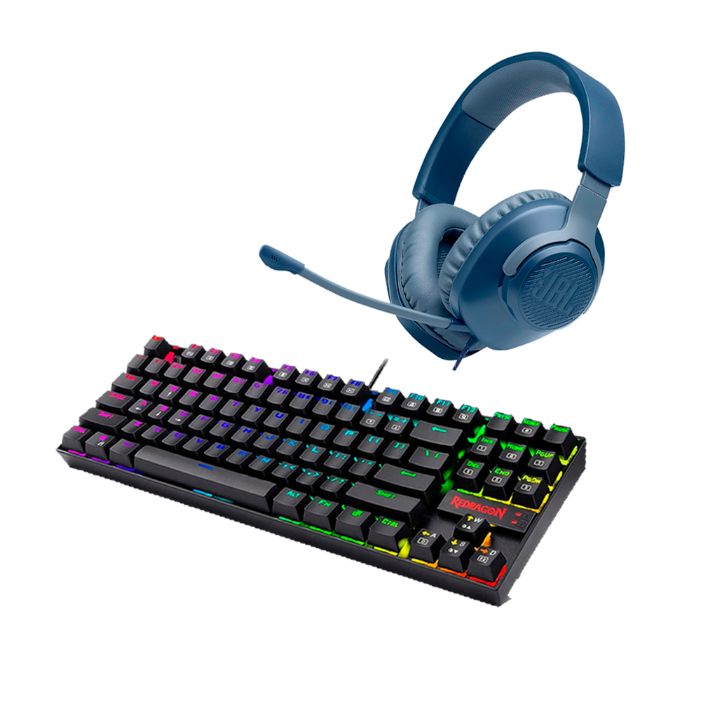 Bundle Teclado Mecanico KUMARA + Headset JBL Quantum 100 - KT
