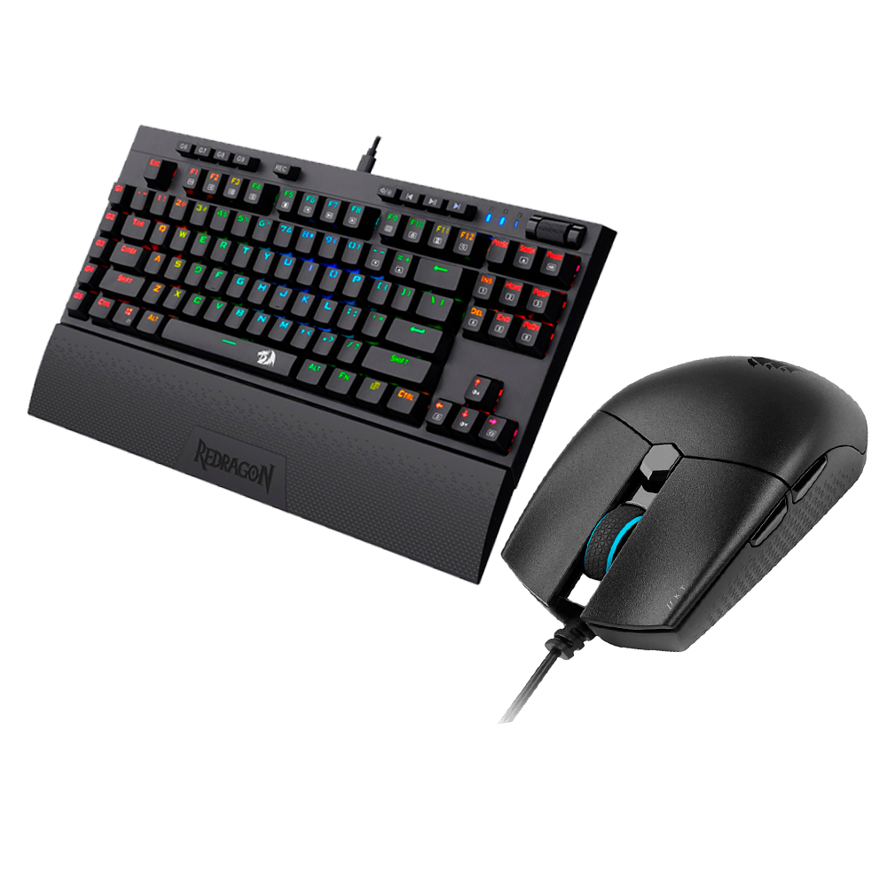 Bundle Teclado Mecanico Broadsword RGB + Mouse Corsair KATAR PRO RGB KT