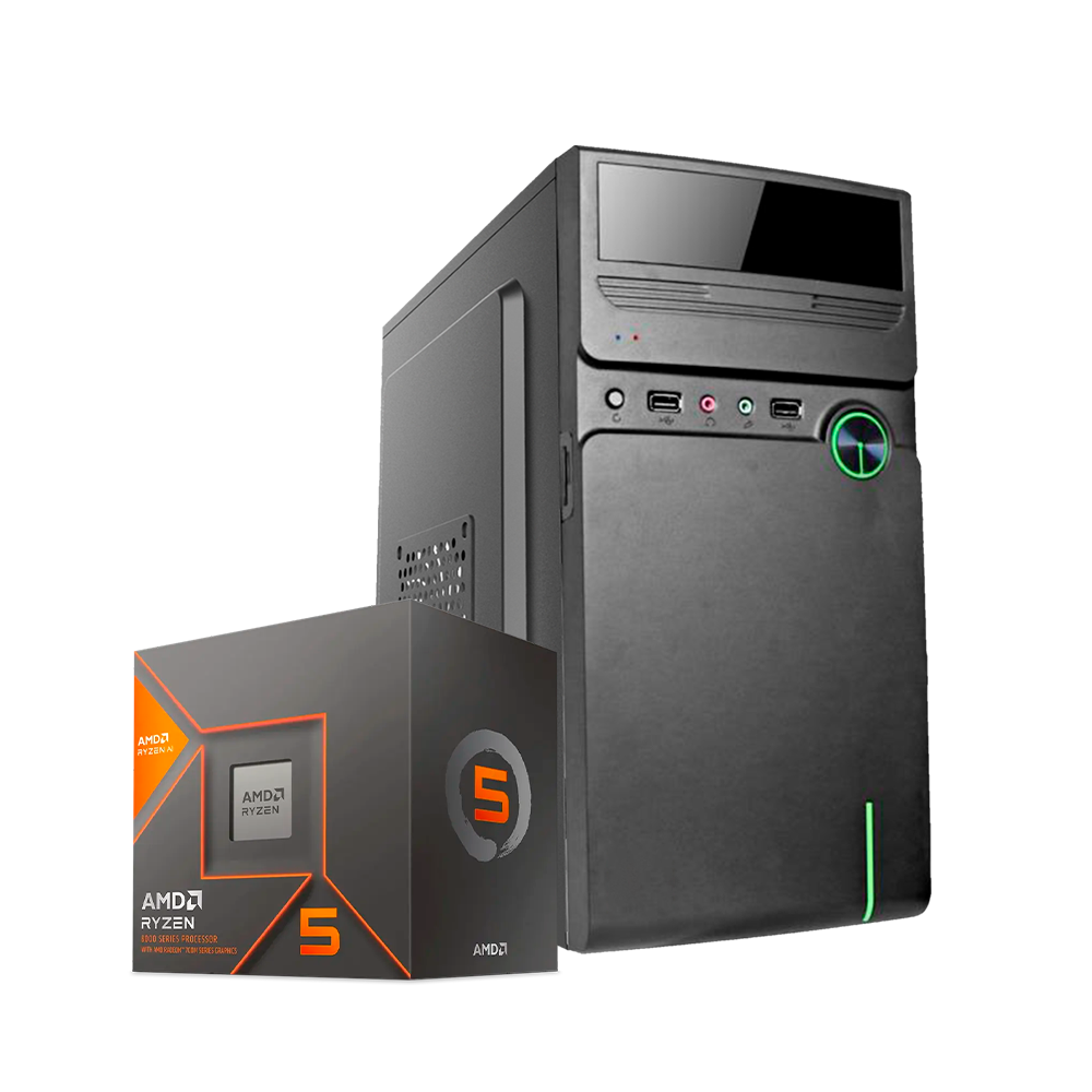 Pc Standard Ryzen 5 8600G, Radeon 760M, RAM 16GB DDR5, SSD 240GB, 430W