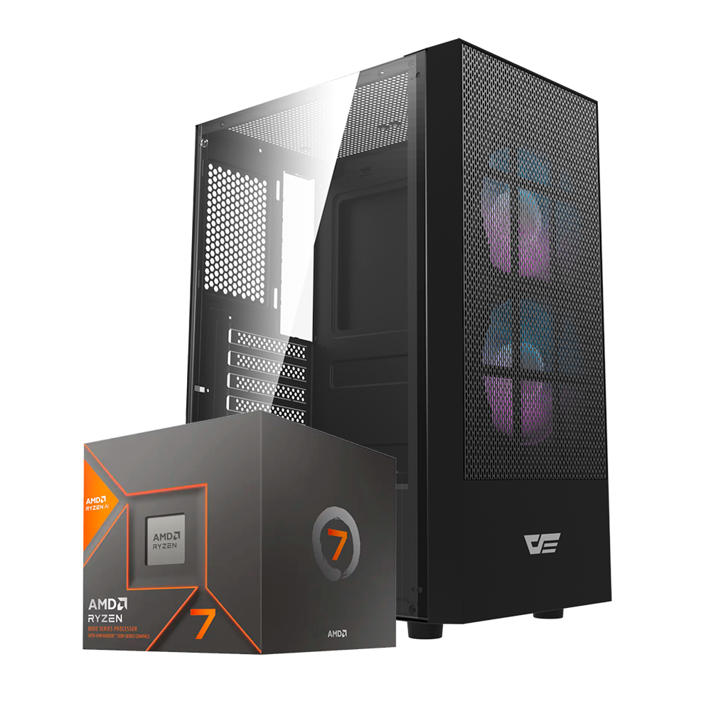 Pc Messirve 87 Ryzen 7 8700G, Radeon 780M, RAM 32GB DDR5, SSD 480GB, 700W 80+