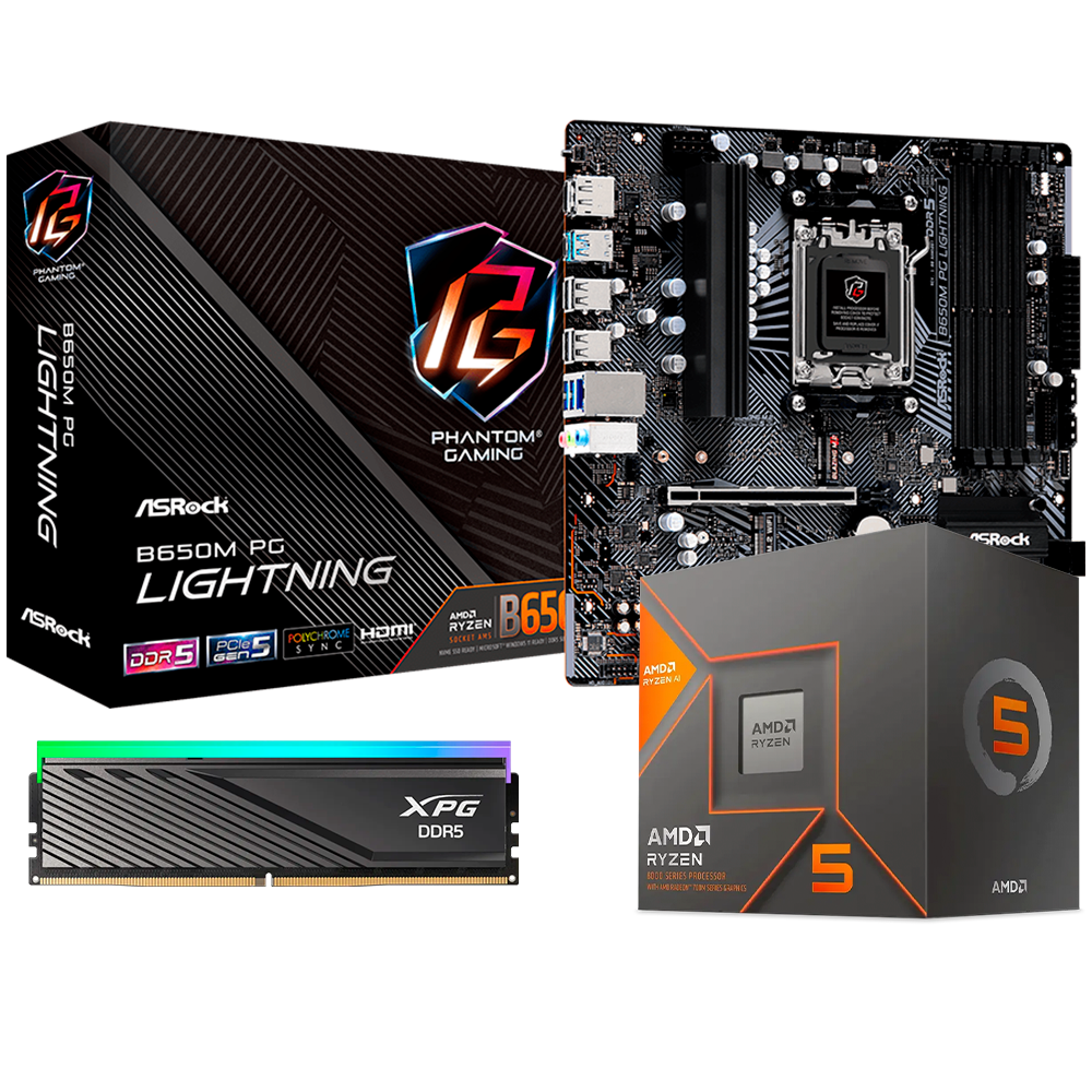 Upgrade Kit Ryzen 5 8600G, Radeon 760M, RAM 16GB DDR5, Motherboar B650