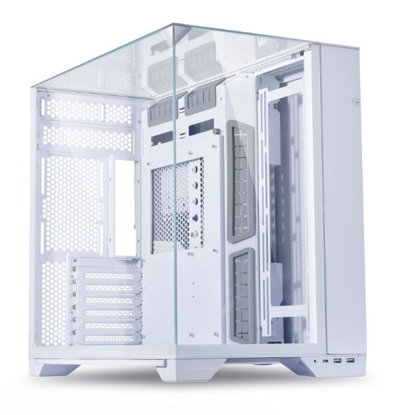 Case Lian Li O11 Vision Compact Mid Tower ATX PC Case - BLANCO - O11VPW - G99.O11VPW.00