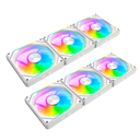 2XTANTO 💸 | Ventilador Darkflash Gauss G24 ARGB, 3 Pack, 120mm  WHITE Compatible: Aura Sync, MSI, Fusion, Polychrome) 800-2000±10%RPM COLOR BLANCO KT
