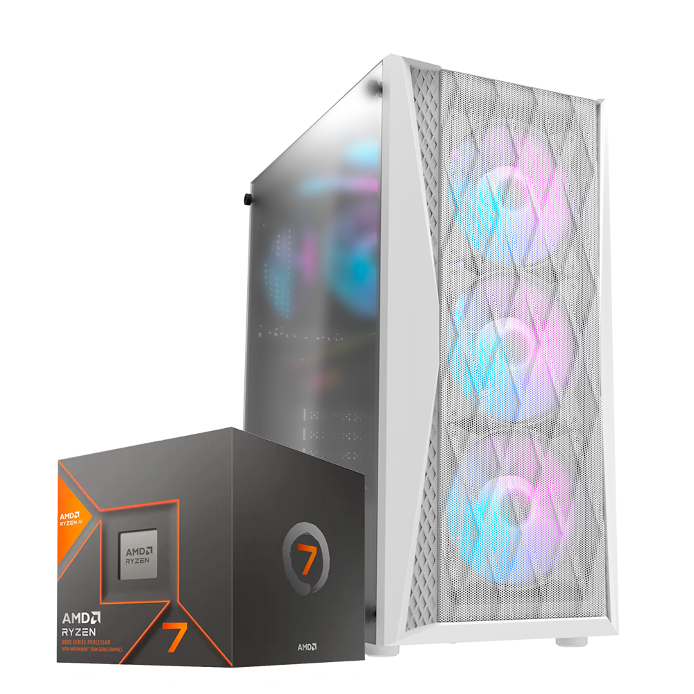 Pc DK352 Ryzen 7 8700G, Radeon 780M, RAM 32GB DDR5, SSD M.2 1TB, 700w 80+ Gold