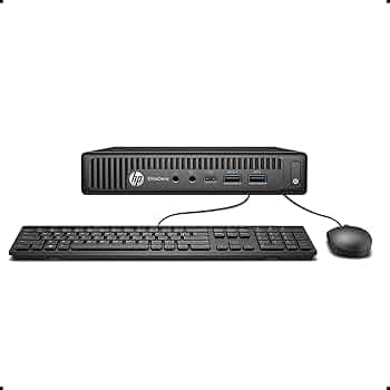 Mini PC HP Elitedesk 800 G2 Mini, Intel i5 3.2GHZ, 8GB Ram, 256GB SSD, Win10 Pro, RF Incluye teclado, mouse y USB WIFI