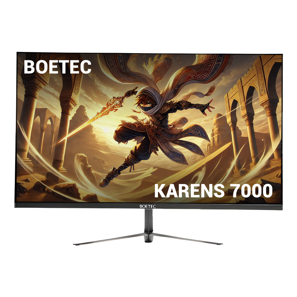 Monitor  Gamer Boetec Karens 7000 27" 2K HDR - 1ms - 300hz, 2560*1440 slim monitor  frameless 