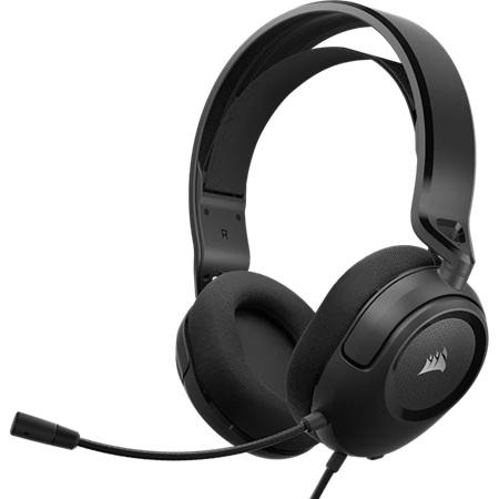 Headset Corsair HS35 v2 - Multiplataforma, PC;MAC;Playstation;Xbox;Mobile 3.5mm - Negro - CA-9011377-NA