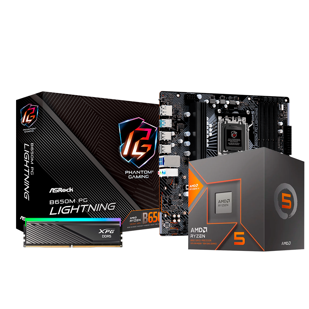Upgrade Kit Ryzen 5 8600G, Radeon 740M, RAM 16GB DDR5, Motherboar B650M
