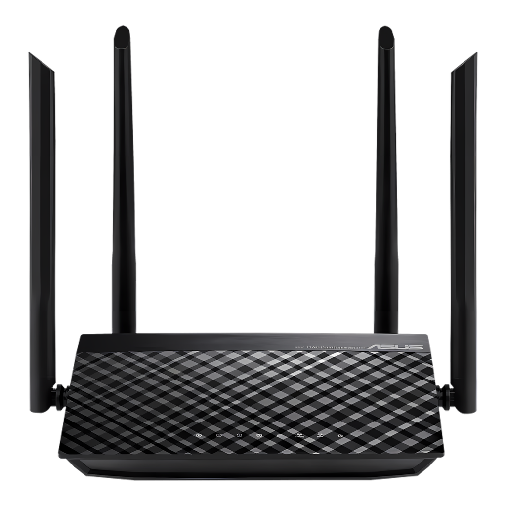 Router ASUS AC1200 Dual-Band Wi-Fi Router with four antennas, RT-AC1200_V2