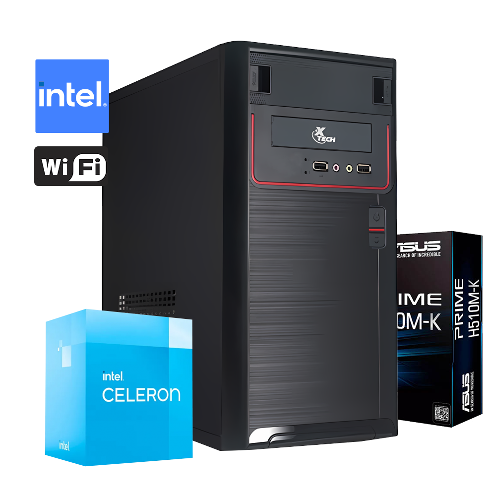 Pc Standard Intel Celeron G5905, RAM 16GB, M.2 256GB, 600W - WiFi