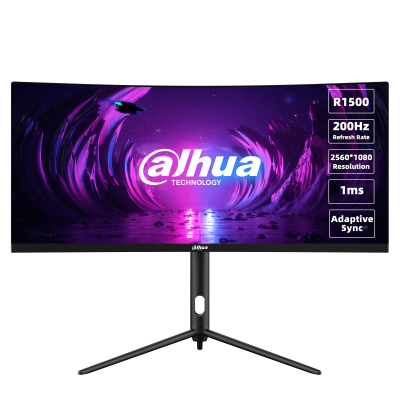 Monitor Dahua DHI-LM30-E330CA - 30" WFHD 2560x1080 - 200Hz 1Ms - Curvo 1500R - DHILM30-E330CA