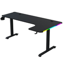 Escritorio Gamer Redragon GD-3200-L-R - 160x60cm en L - (Lado Derecho) Diseño Fibra de Carbono - Negro