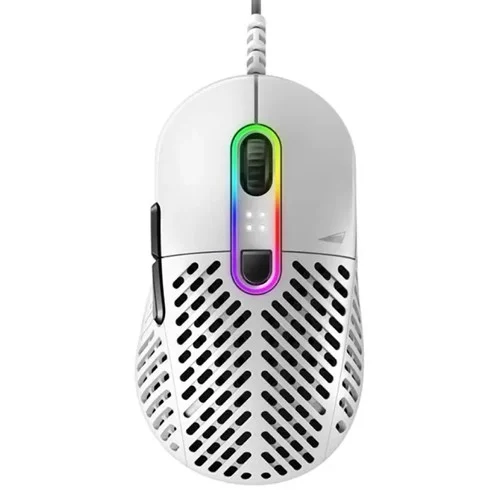 Mouse Mountain Makalu 67 Lightweight RGB, 19,000 DPI, DPI switch, 8 aRGB LEDs, PixArt PAW3370, USB Tipo A, Switch OMRON – Blanco – MG-MAM3-1