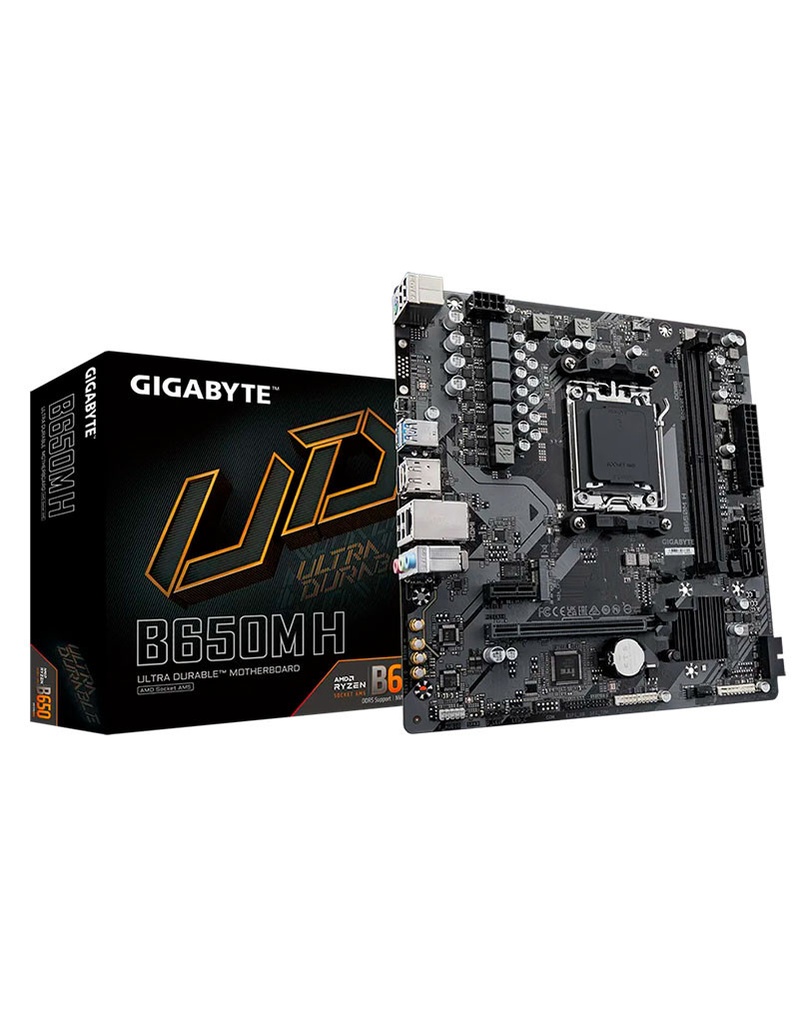  Tarjeta Madre Gigabyte B650M H DDR5 - AM5, Dual Channel DIMMs, DP y HDMI