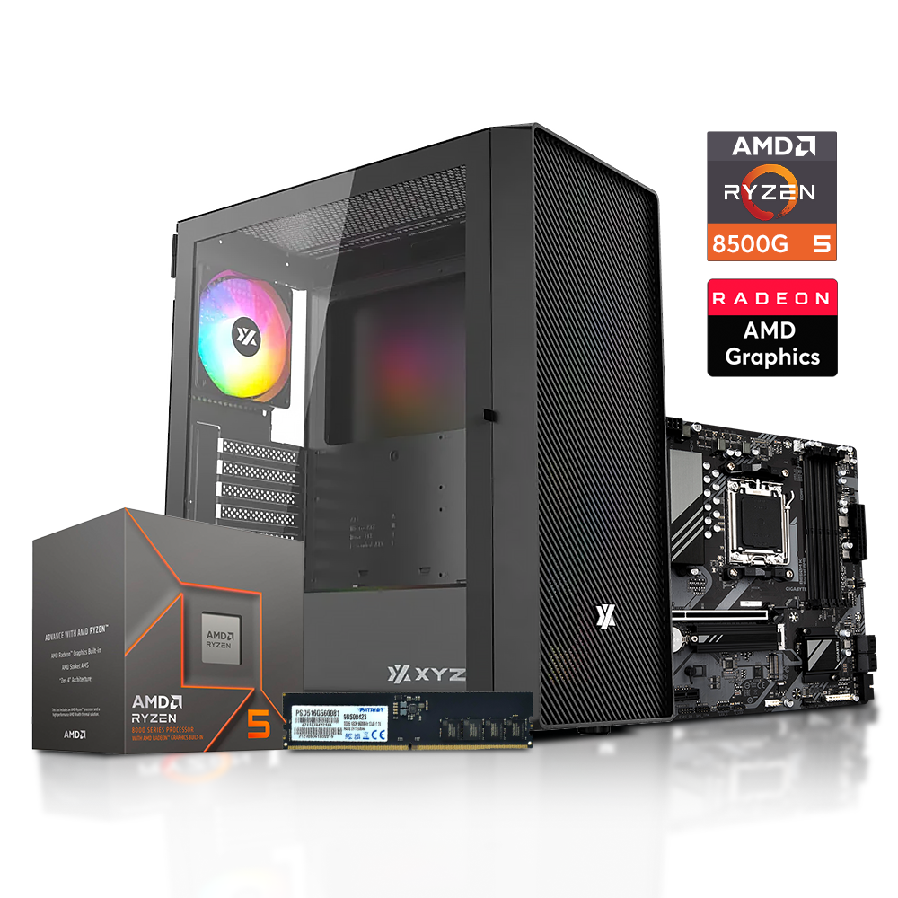 PC GAMING FIFTY Mesh, Ryzen 5 8500G, B650M-H, Ram 16GB DDR5 5600MHz, M.2 500GB, AIRONE 50, 800W