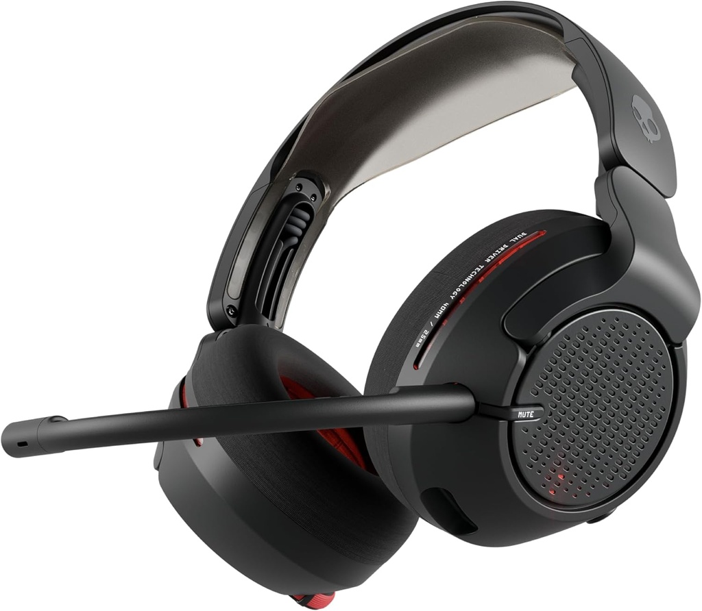 Headset Skullcandy, CRUSHER PLYR 720  Black, THX, Audio Espacial, Bluetooth v5.3, + Aux de 3,5mm., Mic desmontable, PC+PStation + Nintendo,  Software S6PCW-T963
