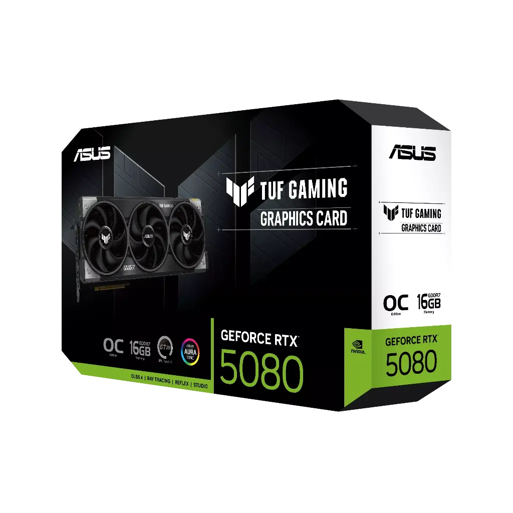 Tarjeta de Video Asus TUF RTX 5080 16gb GDDR7 Gaming, TUF-RTX5080-O16G-GAMING