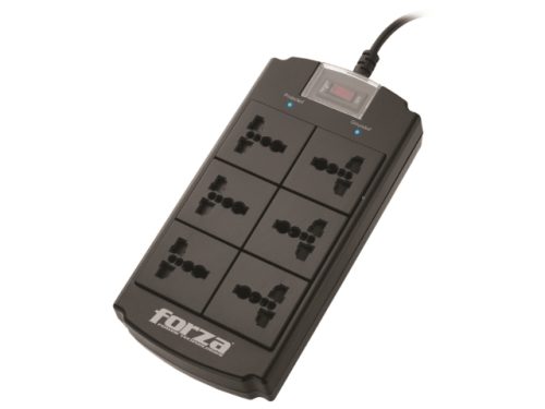 Forza Universal Surge Protector 6 outlet Nema plug 110/240V, FSP-06MN