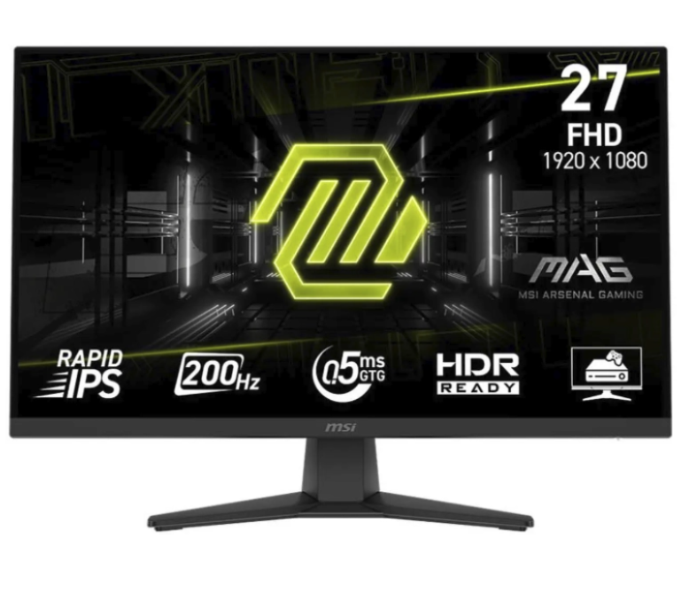 Monitor MSI MAG 272F - 27" - 200Hz IPS - FHD - 0.5MS - 1920x1080  - Negro - 9S6-3CE51T-002