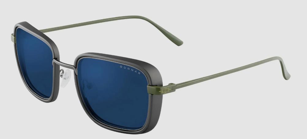 GAFAS GUNNAR - Fallout Vault 33  Glasses con Blue Light reduccion , LENTES DE SOL - Gunmetal/Olive FAL-05511