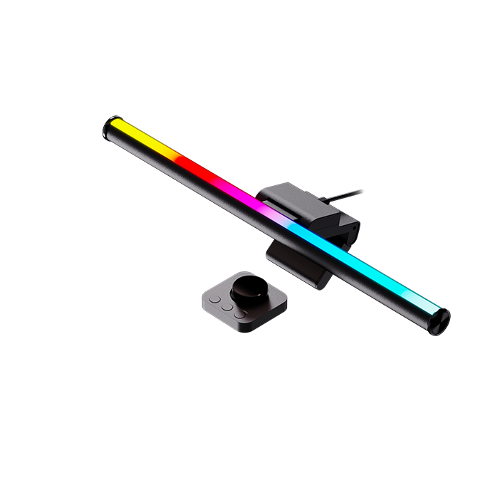BARRA DE LUZ WIFI para monitor, Primus. Wi-Fi Dual monitor light bar CCT+RGBIC, Dimensiones 6,8 x 6,5 x 3,8 cm, 176 LUMENS, 10w, IOS y Android compatible NIMBUS2L